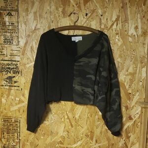 Vintage Havana Camo and Black Sweater